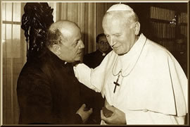 Fr. Gobbi with Pope John Paul II